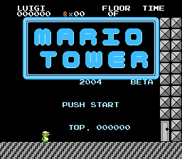 Mario Tower Title Screen